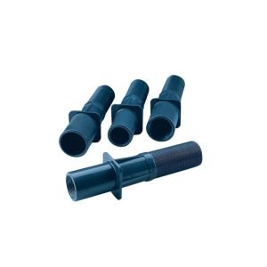 Passanti a muro in PVC di colore grigio