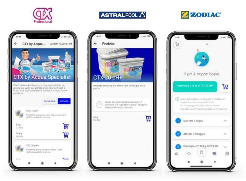 controllo piscina con smartphone