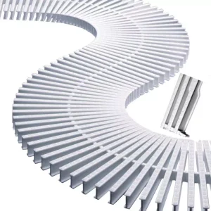 Modulo griglia trasversale per curve bianco