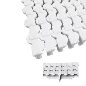Modulo griglia trasversale per curve bianco antiscivolo